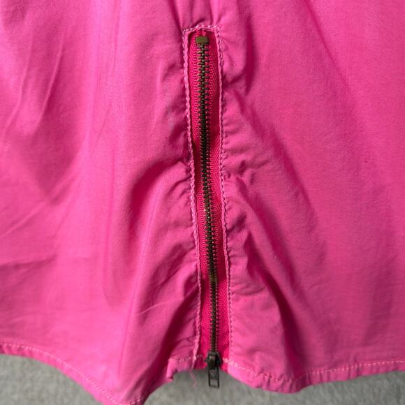 Roar Women's Button Up Shirt Pink Green Ombre' Rhinestone Embroidered Size M - Picture 6 of 12